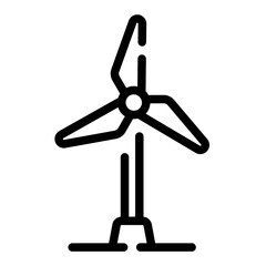windmill Line Icon