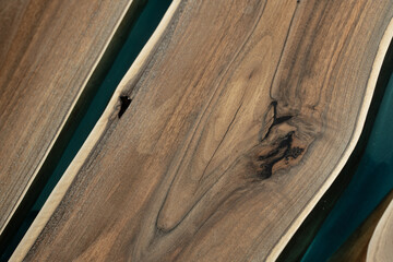 Expensive vintage furniture. The table is covered with epoxy resin and varnished. Luxury quality...