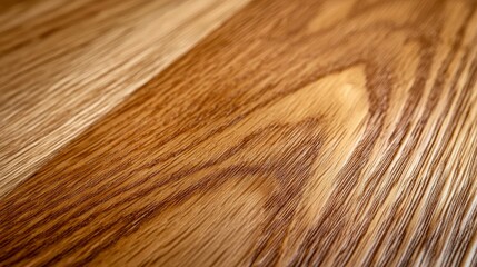 Fototapeta premium Texture of polished wood, furniture surface, detailed grain Background
