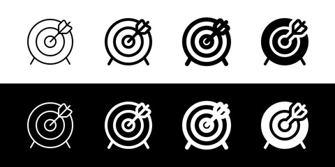 Editable target vector icon. Part of a big icon set family. Perfect for web and app interfaces, presentations, infographics, etc