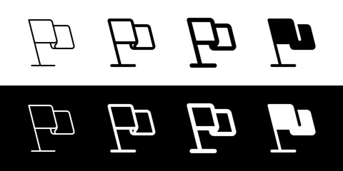 Editable flag vector icon. Part of a big icon set family. Perfect for web and app interfaces, presentations, infographics, etc