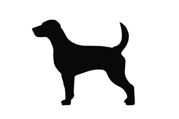 silhouette of a dog vector