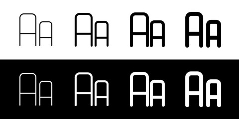 Editable font size vector icon. Part of a big icon set family. Perfect for web and app interfaces, presentations, infographics, etc