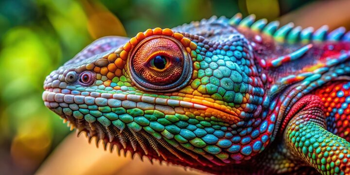 Close-up of a colorful reptile with scales and slithery body, reptile, exotic, scales, colorful, wildlife, animal, nature