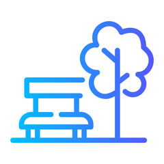 park Line Gradient Icon