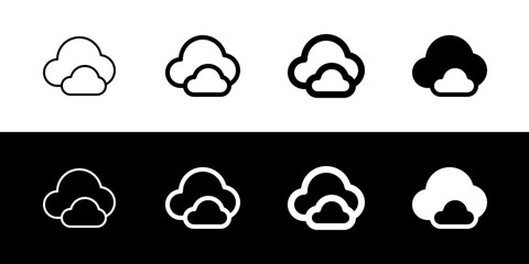 Editable clouds vector icon. Part of a big icon set family. Perfect for web and app interfaces, presentations, infographics, etc