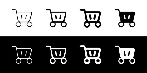 Editable shopping cart vector icon. Part of a big icon set family. Perfect for web and app interfaces, presentations, infographics, etc