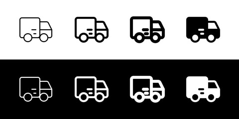 Editable delivery truck vector icon. Part of a big icon set family. Perfect for web and app interfaces, presentations, infographics, etc