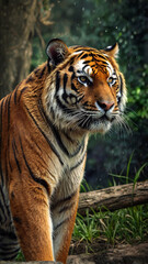 white bengal tiger in zoo