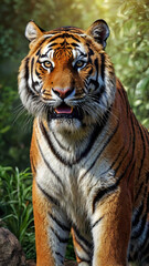 white bengal tiger in zoo