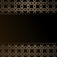 black and white background with gold ornament
