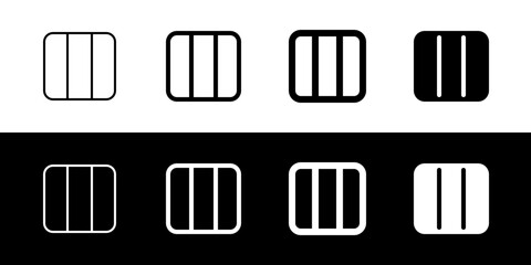Editable vector three columns view icon. Part of a big icon set family. Perfect for web and app interfaces, presentations, infographics, etc