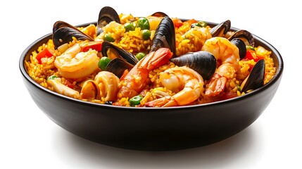 bowl of seafood, Generative AI