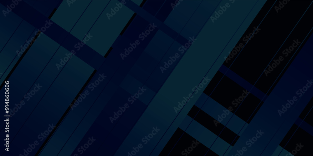 Poster simple modern dark blue background with overlapping triangles. blue abstract background with empty s