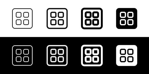 Editable vector app drawer icon. Part of a big icon set family. Perfect for web and app interfaces, presentations, infographics, etc