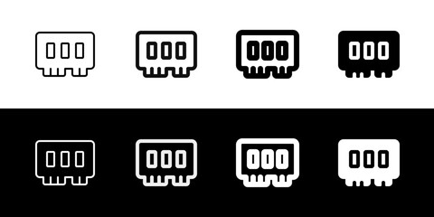 Editable vector memory ram icon. Part of a big icon set family. Perfect for web and app interfaces, presentations, infographics, etc