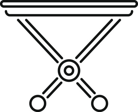 recommend clip art: Medical stretcher trolley is waiting to be used in a hospital or clinic