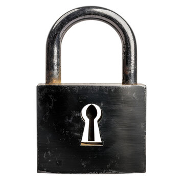 recommend clip art: Black metallic padlock lock clip art