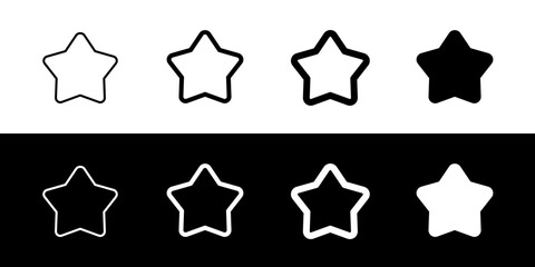 Editable vector star favorite bookmark icon. Part of a big icon set family. Perfect for web and app interfaces, presentations, infographics, etc