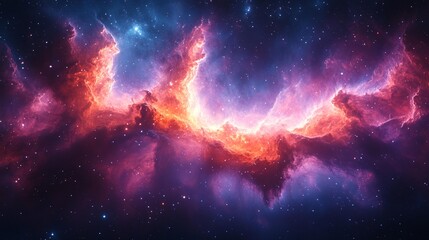 Various colorful galaxy clouds and supernova backgrounds, showcasing cosmic beauty, isolated on transparent background, Generative AI