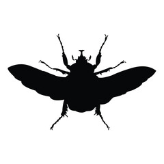 insect silhouette vector design in black on a white background