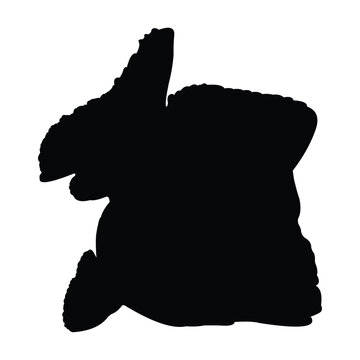 recommend clip art: black goldfish silhouette vector design on white background