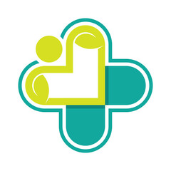 Fototapeta premium Health logo vector icon design