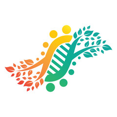 Tree And DNA Logo