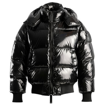 recommend clip art: Black puffer jacket for men clip art