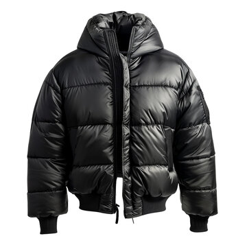 recommend clip art: Black puffer jacket for men clip art