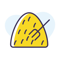 Haystack vector icon