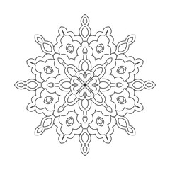 Abstract stock glowing simple mandala background