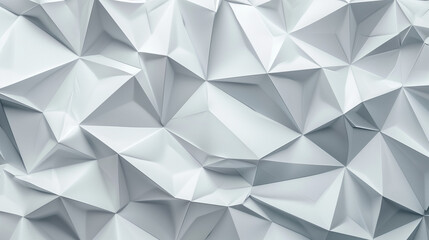 Fototapeta premium Origami folded paper background, Abstract pattern of folded white paper
