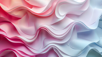 Fototapeta premium Origami folded paper background, Layered folds with gradient colors