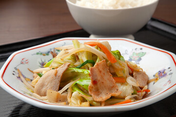 肉野菜炒め定食