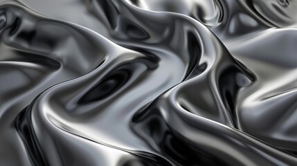 Obraz premium Abstract Shiny Black Fabric Texture
