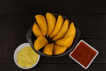 Fried empanadas, typical Colombian food