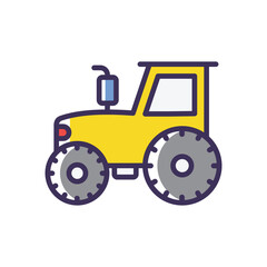 Tractor vector icon