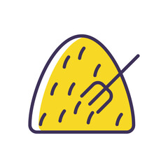Haystack vector icon