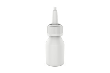 dropper bottle mockup isolated on white background.Сan be used for cosmetic, medical and other needs. 3d illustration
