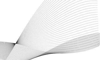 Fototapeta premium Abstract background with business and technology wave line.