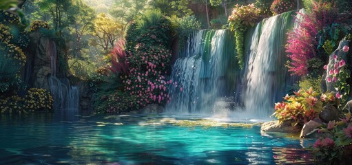 Enchanting Waterfall Oasis