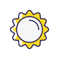 Sun vector icon