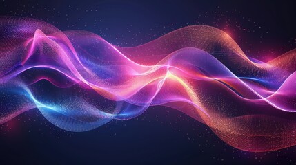 Obraz premium Abstract Glow Wave