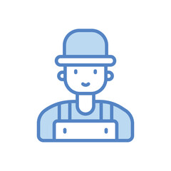 Fototapeta premium Farmer vector icon