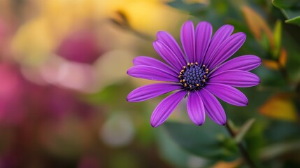 Fototapeta premium A single purple flower
