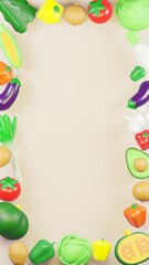 野菜のフレーム