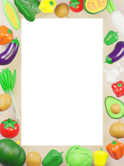 野菜のフレーム
