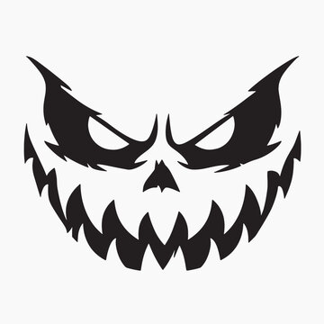 Spooky Halloween pumpkin face
