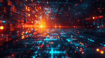 Obraz premium Modern digital abstract 3D background